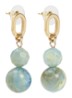 Soft Cloud oorstekers verguld - Mint