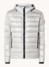 Crofton puffer jack met capuchon en donsvulling - Lichtgrijs