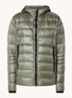 Crofton puffer jack met capuchon en donsvulling - Bronsgroen