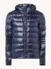 Crofton puffer jack met capuchon en donsvulling - Donkerblauw