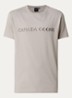 Emersen T-shirt met logoborduring - Donkerbeige