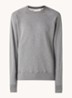 Huron sweater met logo - Lichtgrijs
