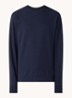 Huron sweater met logo - Donkerblauw