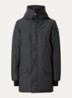 Langford parka met donsvulling en logo - Antraciet