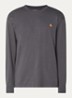 American Script long sleeve met logo - Antraciet