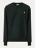 American Script sweater met logoborduring - Groen