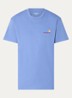 American Script T-shirt van  katoen met logoborduring - Blauw