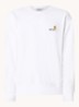 American sweater met logoborduring - Wit