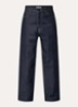 Brandon high waist wide leg jeans met steekzakken - Donkerblauw