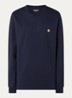Chase longsleeve met logoborduring - Donkerblauw