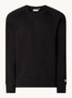 Chase sweater met logo - Zwart