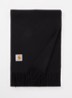 Clan sjaal van wol 180 x 30 cm - Zwart