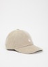 Harlem pet van corduroy met logoborduring - Beige