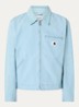 Jack met details van corduroy en steekzakken - Lichtblauw