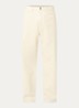Landon tapered jeans met gekleurde wassing - Creme