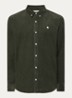 Madison regular fit overhemd van corduroy - Bronsgroen