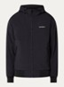 Sail windjack met capuchon en fleece voering - Zwart