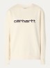 Sweater met logoborduring - Creme
