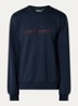 Sweater met logoborduring - Donkerblauw