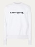 Sweater met logoborduring - Antraciet