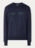 Sweater met logoborduring - Donkerblauw