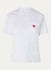 T-shirt met borstzak en logo - Grijsmele