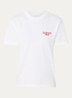 T-shirt met logo- en backprint - Wit