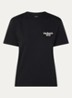 T-shirt met logo- en backprint - Zwart