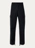 Tapered fit cargobroek met opgestikte zakken - Zwart