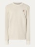 Vista sweater met logoborduring - Gebroken wit