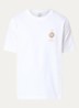 Plafondorne T-shirt met logo- en backprint - Wit