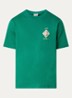 Plafondorne T-shirt met logo- en backprint - Groen