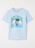 T-shirt met logoprint - Lichtblauw