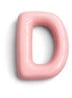 Letter D hanger 10 cm - Lichtroze