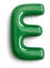 Letter E hanger 10 cm - Mosgroen