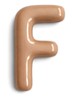 Letter F hanger 10 cm - Beige