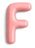 Letter F hanger 10 cm - Zalmroze