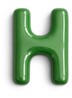 Letter H hanger 10 cm - Mosgroen