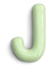 Letter J hanger 10 cm - Mint