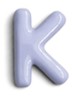 Letter K hanger 10 cm - Paars
