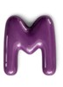 Letter M hanger 10 cm - Lila