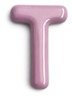 Letter T hanger 10 cm - Lavendel