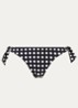 Bikinislip met print - Zwart