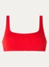 Bikinitop met structuur en uitneembare vulling - Rood
