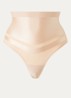 Brilliant Shaping high waisted corrigerende string met glanzende finish - Goud