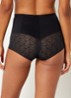 Corrigerende high waisted slip met kant - Zwart