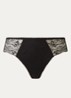 Crush high waisted slip met kant - Zwart