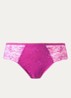 Crush high waisted slip met kant - Vuurrood