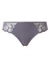 Fleurs slip met borduring - Antraciet