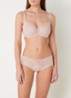 Floral Touch shorty met kant - Oudroze